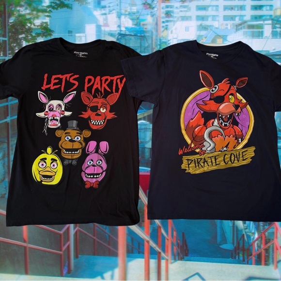 Bundle 2 Vintage Officially Licensed Men's Five Nights at Freddy’s Shirts,Mens M - Picture 9 of 11